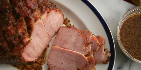 Baked Ham with Riesling Mustard Glaze
