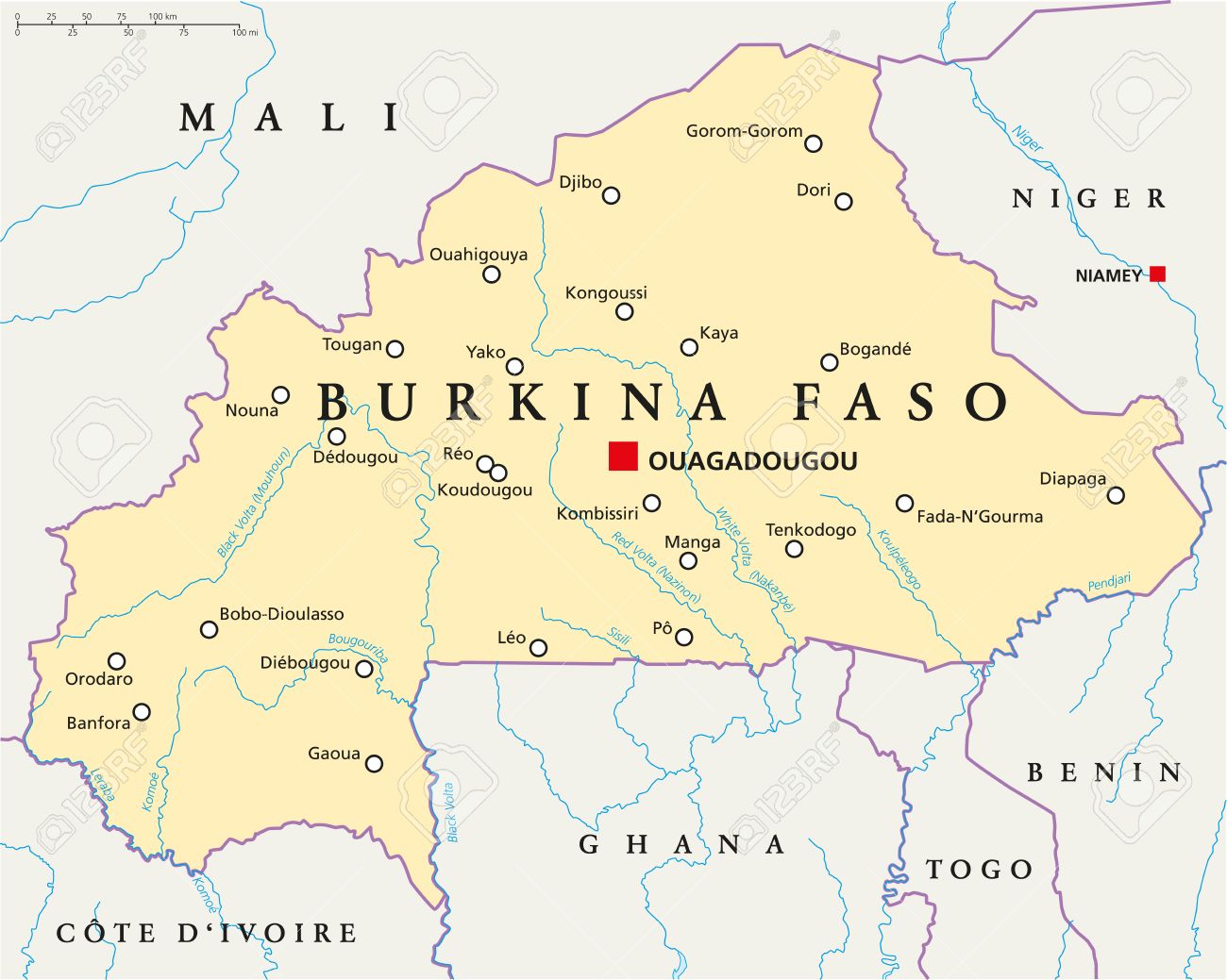 Burkinafaso Map 